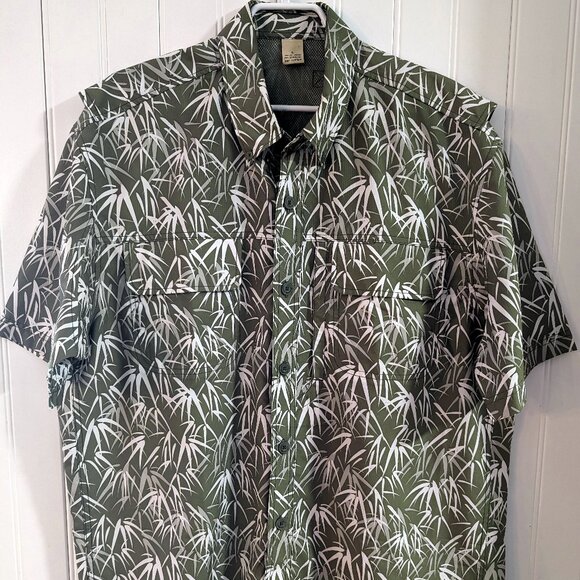 DELUTH TRADING Hawaiian Style Moisture Wicking mens short sleeve  Poly/CoolPlus - Picture 1 of 9